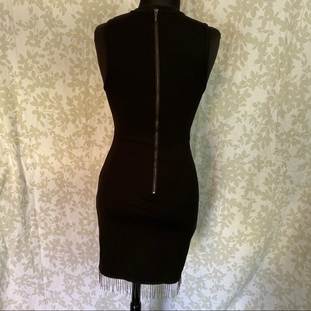 Sold French Connection LBD w/ Chain Fringe - Picture 7 of 8